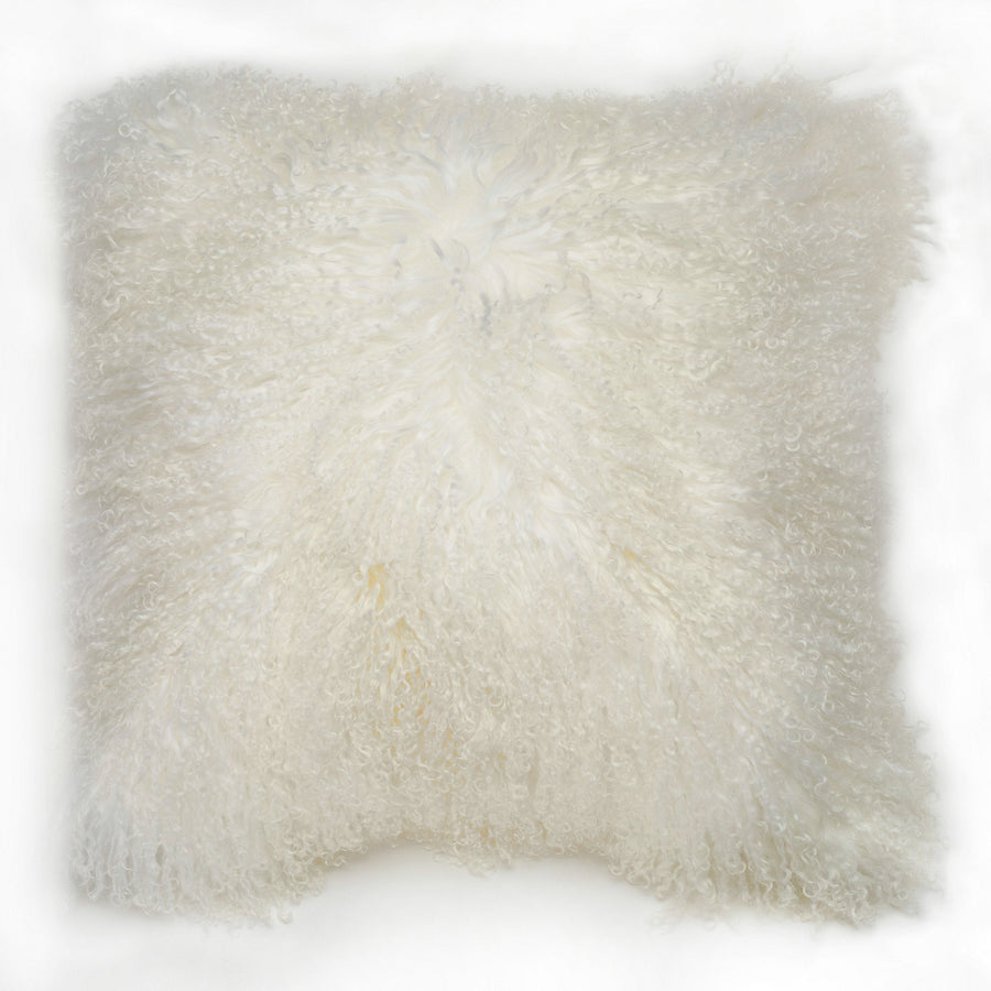 Luxe Mongolian Lamb Fur Pillow Cover 20