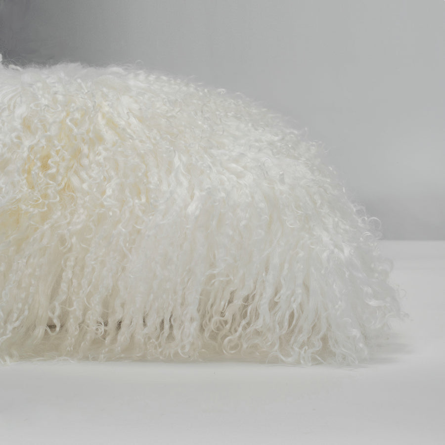 Luxe Mongolian Lamb Fur Pillow Cover 20