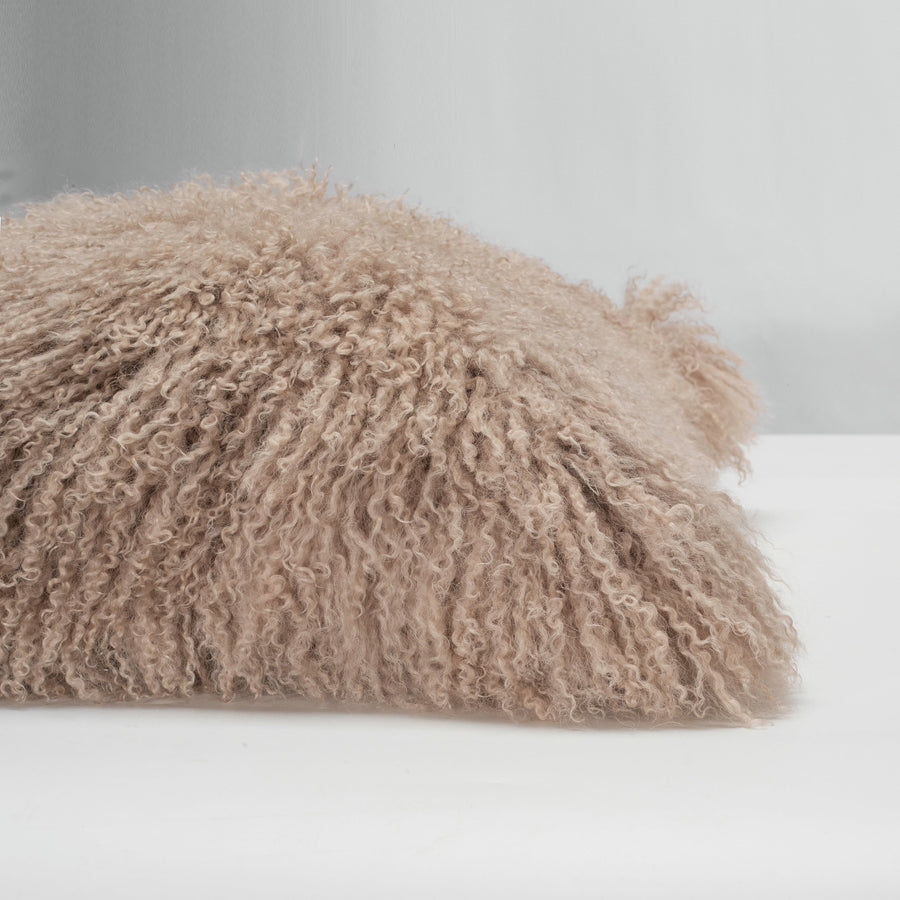 Luxe Mongolian Lamb Fur Pillow Cover 20