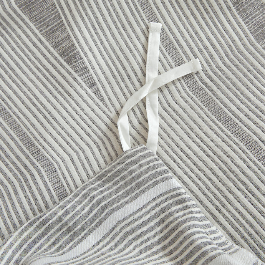 Studio 16, Toronto -Rowan Yarn Dyed Cotton Matelassé Duvet Cover Set - Modern Subtle Textured Design, Soft & Breathable