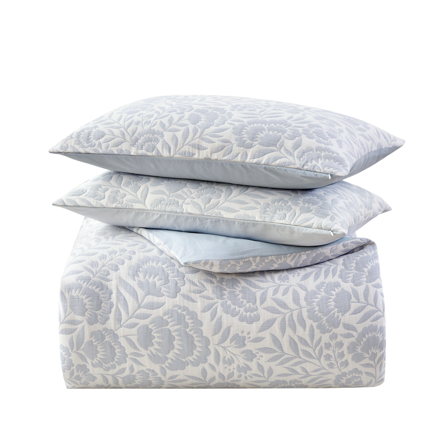Studio 16, Toronto - Colette Cotton Matelassé Duvet Cover Set with 1/2