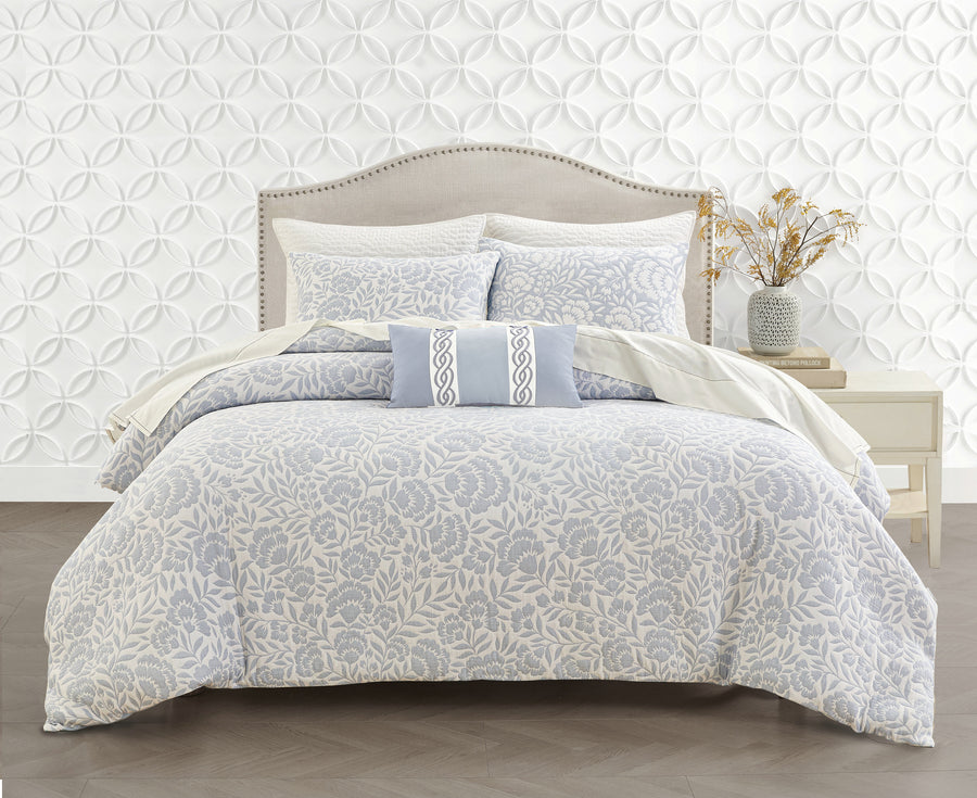 Studio 16, Toronto - Colette Cotton Matelassé Duvet Cover Set with 1/2