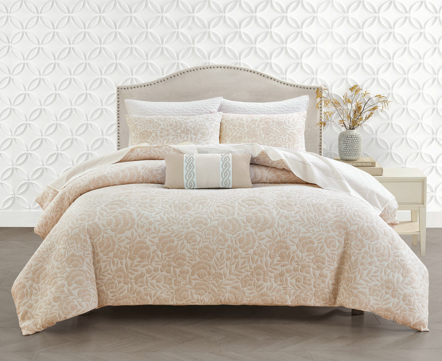 Studio 16, Toronto - Colette Cotton Matelassé Duvet Cover Set with 1/2