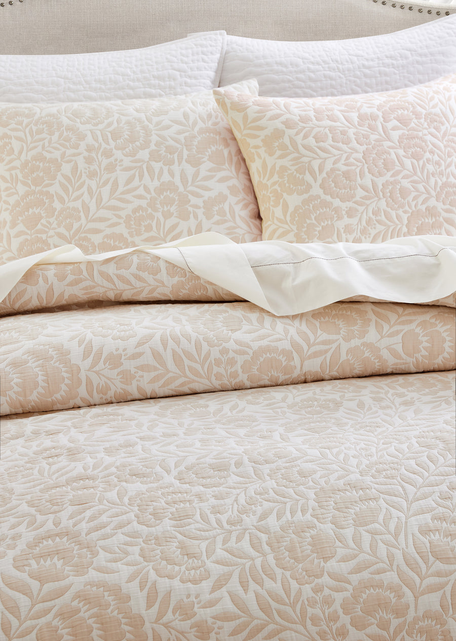 Studio 16, Toronto - Colette Cotton Matelassé Duvet Cover Set with 1/2