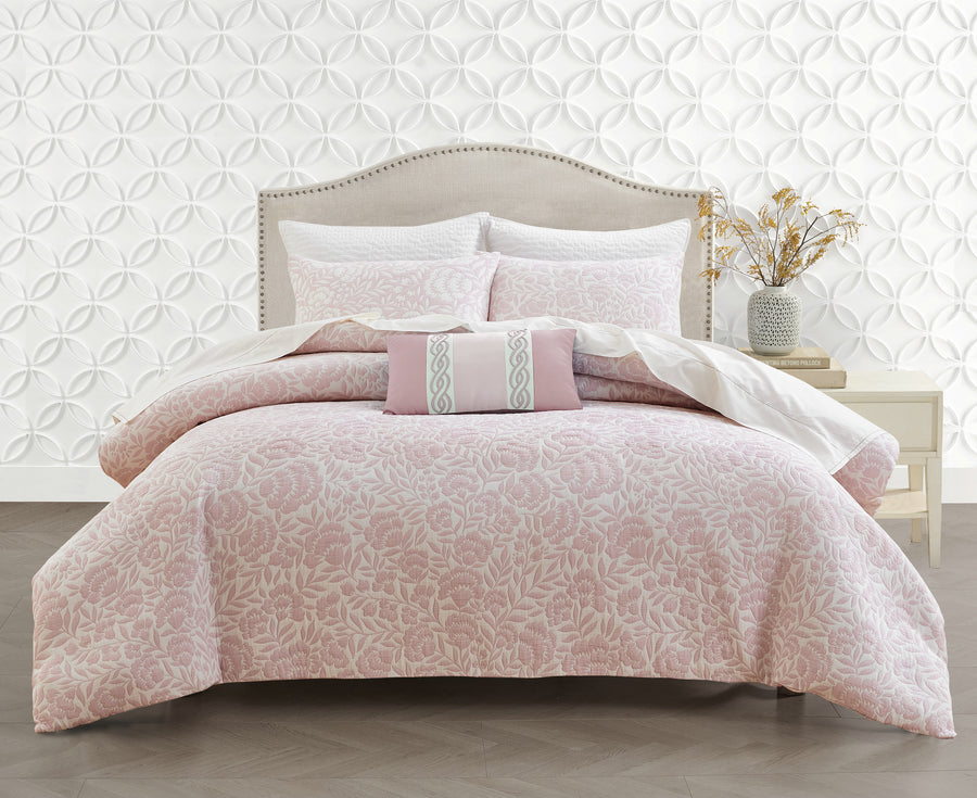 Studio 16, Toronto - Colette Cotton Matelassé Duvet Cover Set with 1/2