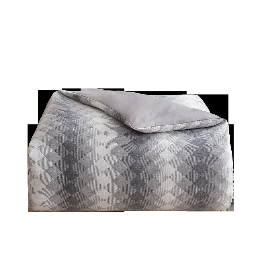 Studio 16, Toronto – Landon Geometric Diamond Cotton Matelassé Duvet Cover Set – Modern Textured Design, 100%Cotton