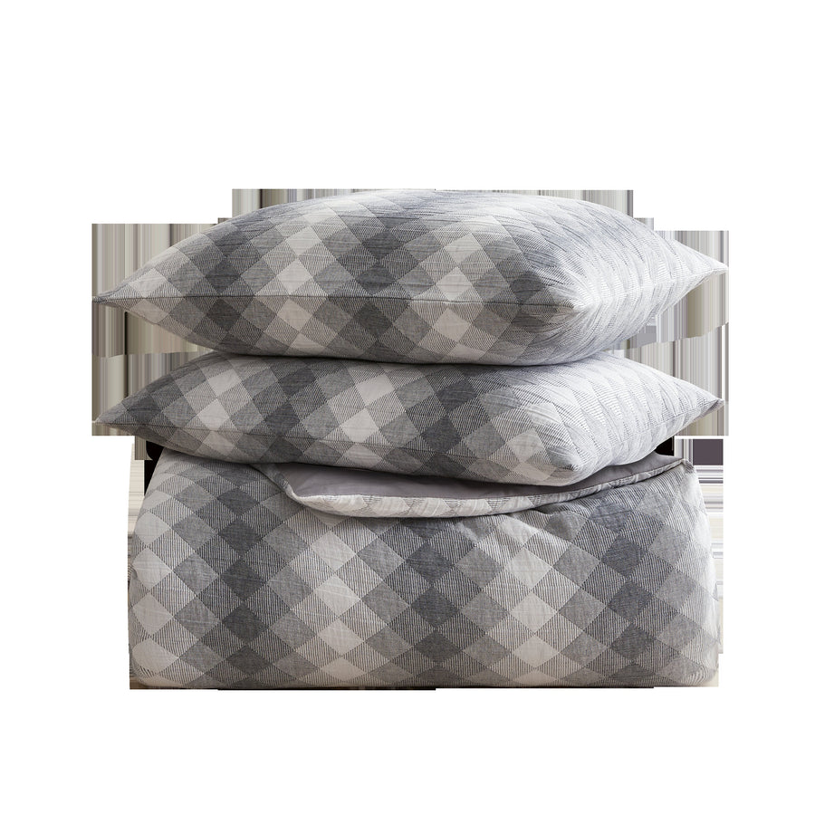 Studio 16, Toronto – Landon Geometric Diamond Cotton Matelassé Duvet Cover Set – Modern Textured Design, 100%Cotton