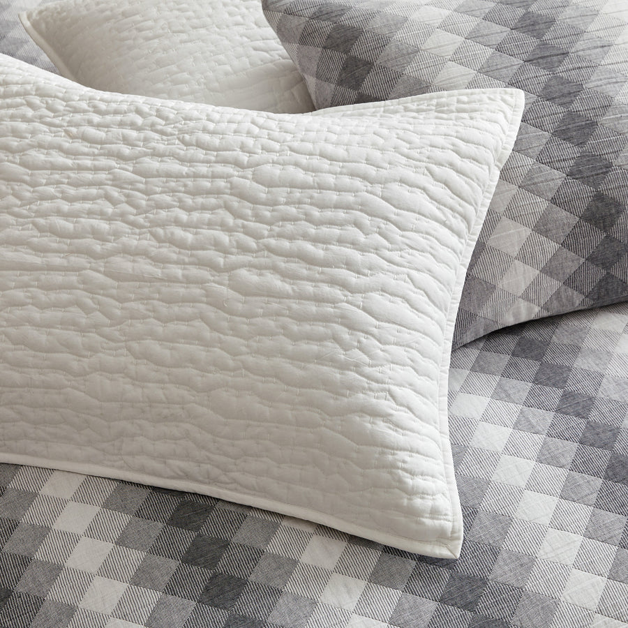 Studio 16, Toronto – Landon Geometric Diamond Cotton Matelassé Duvet Cover Set – Modern Textured Design, 100%Cotton