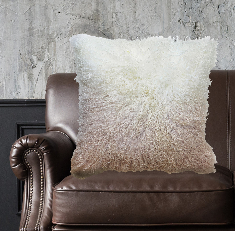 Authentic Luxurious Mongolian Fur Pillow Cover 20
